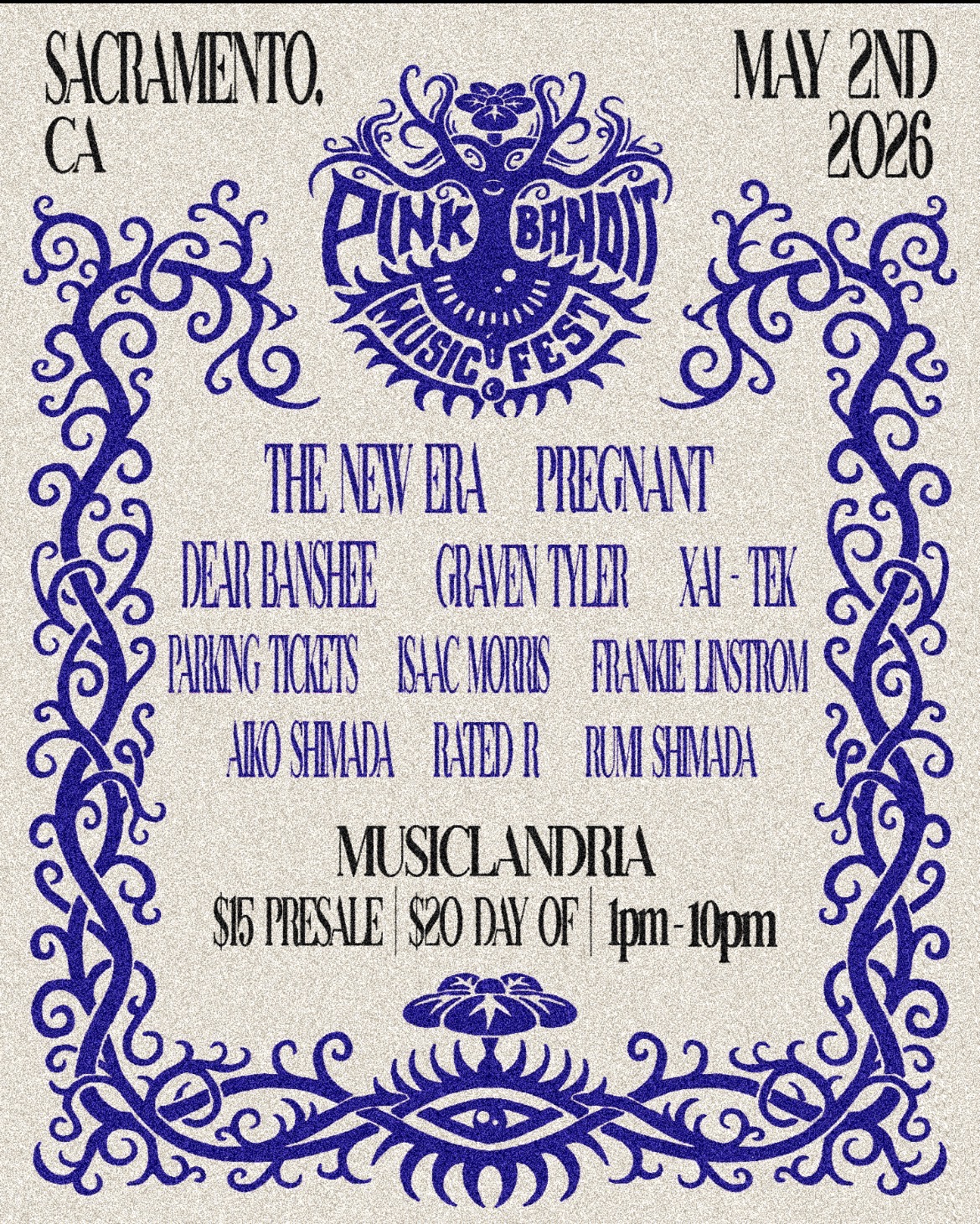 Pink Bandit Music Festival 2026 — Sacramento, CA